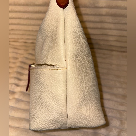 Dooney & Bourke Cream and Brown Shoulder Bag - Picture 12 of 13